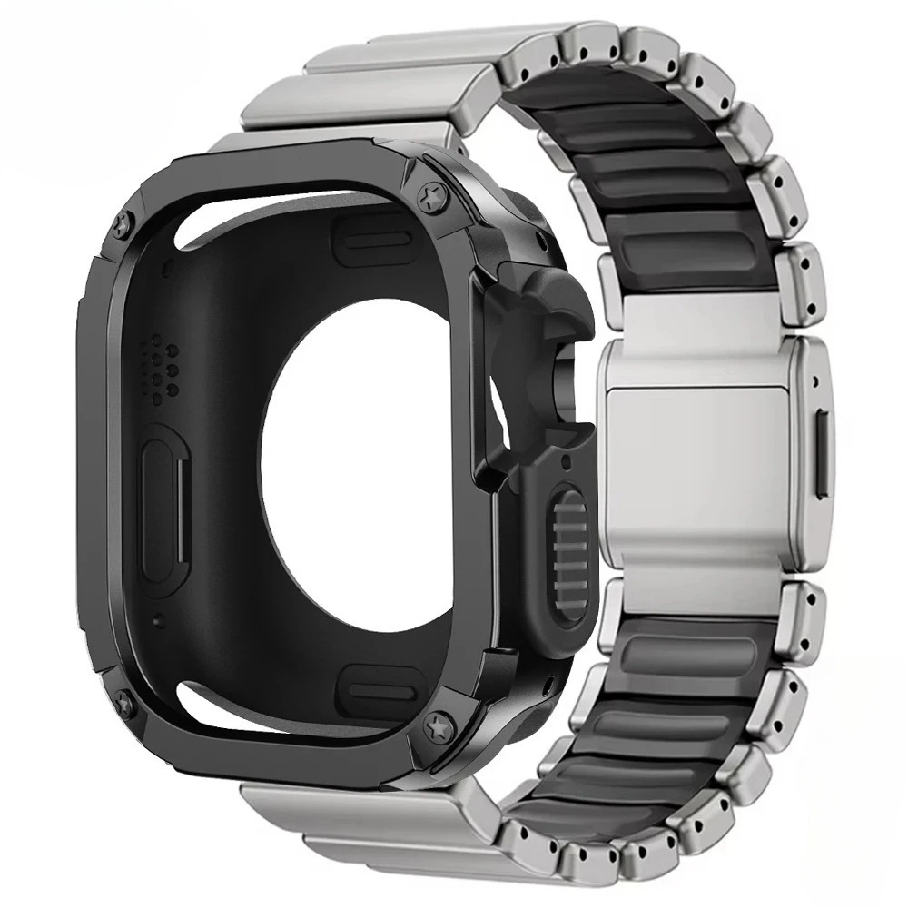 Titanium Sport Watch - Titanium Strap+Soft Case for Apple Watch