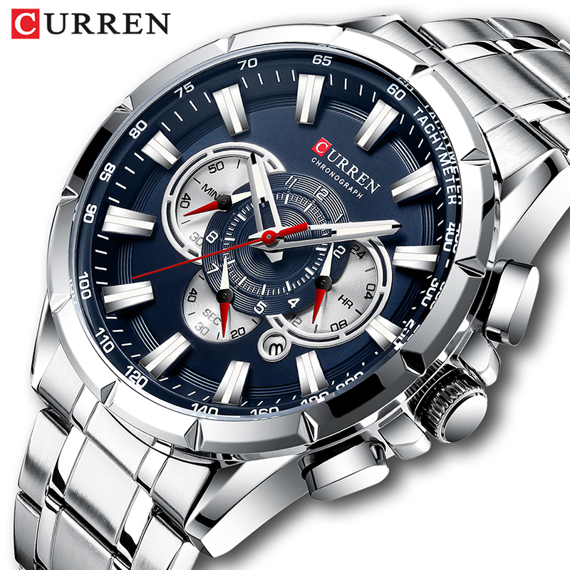 Luxury Watch Investment - CURREN Wrist Watch Men Waterproof Chronograph