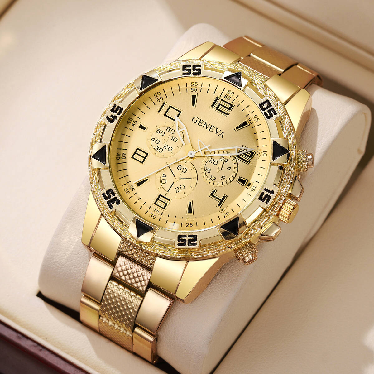 Luxury Watch Case - Luxury Large Dial Men Quartz Watch