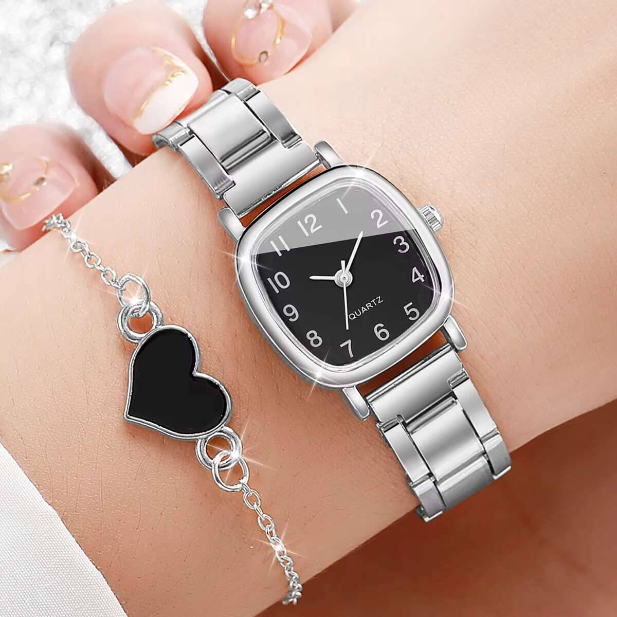2PCS Fashion Women Watches Set - Open Heart Watch recension och pris