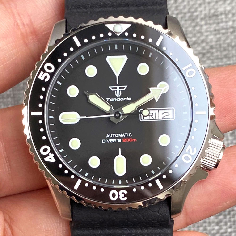 Tandorio 41mm NH36 Titanium Bl - Titanium Sport Watch recension och pris