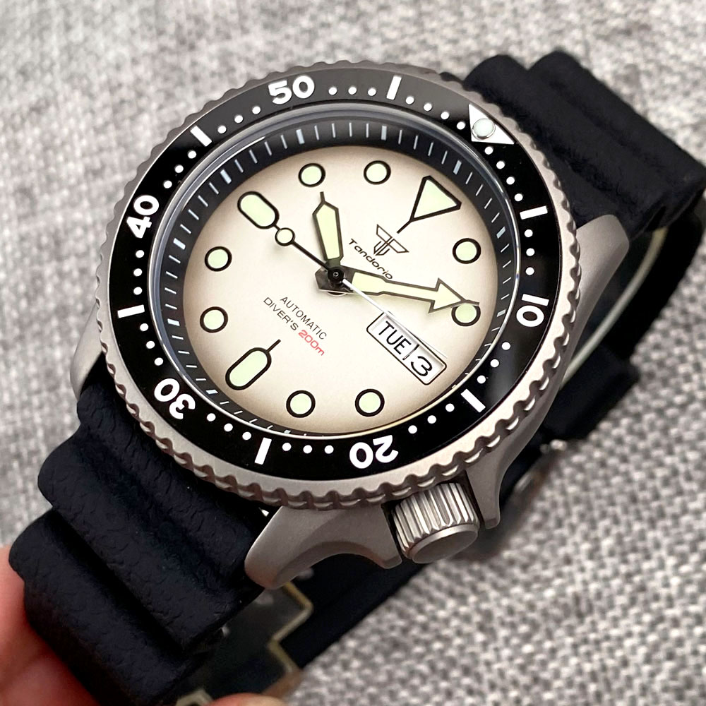 Tandorio 41mm NH36 Titanium Bl - Titanium Sport Watch recension och pris
