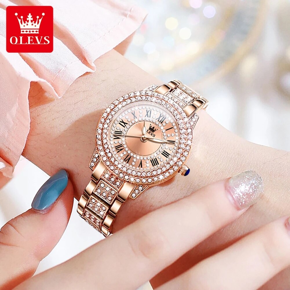 OLEVS 9943 Luxury All Diamond  - Luxury Watch Cheap recension och pris
