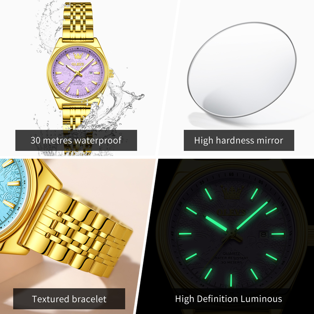 OLEVS Brand Luxury Gold Watch  - Luxury Watch Cheap recension och pris