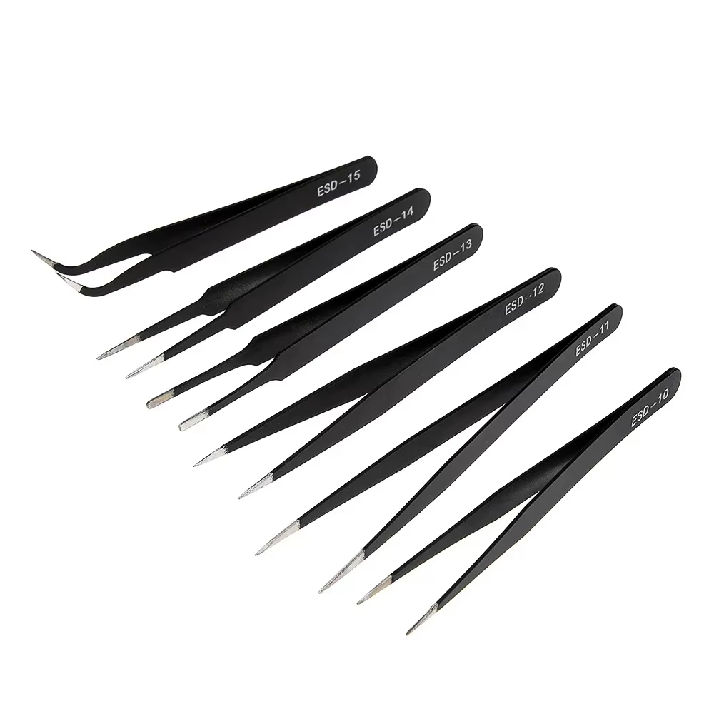 6pcs Precision Long Tweezers S - Luxury Watch Cleaning Kit recension och pris