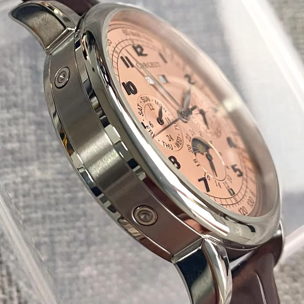 Men ST1655 Movement Moon Phase - Automatic Pilot Watch recension och pris