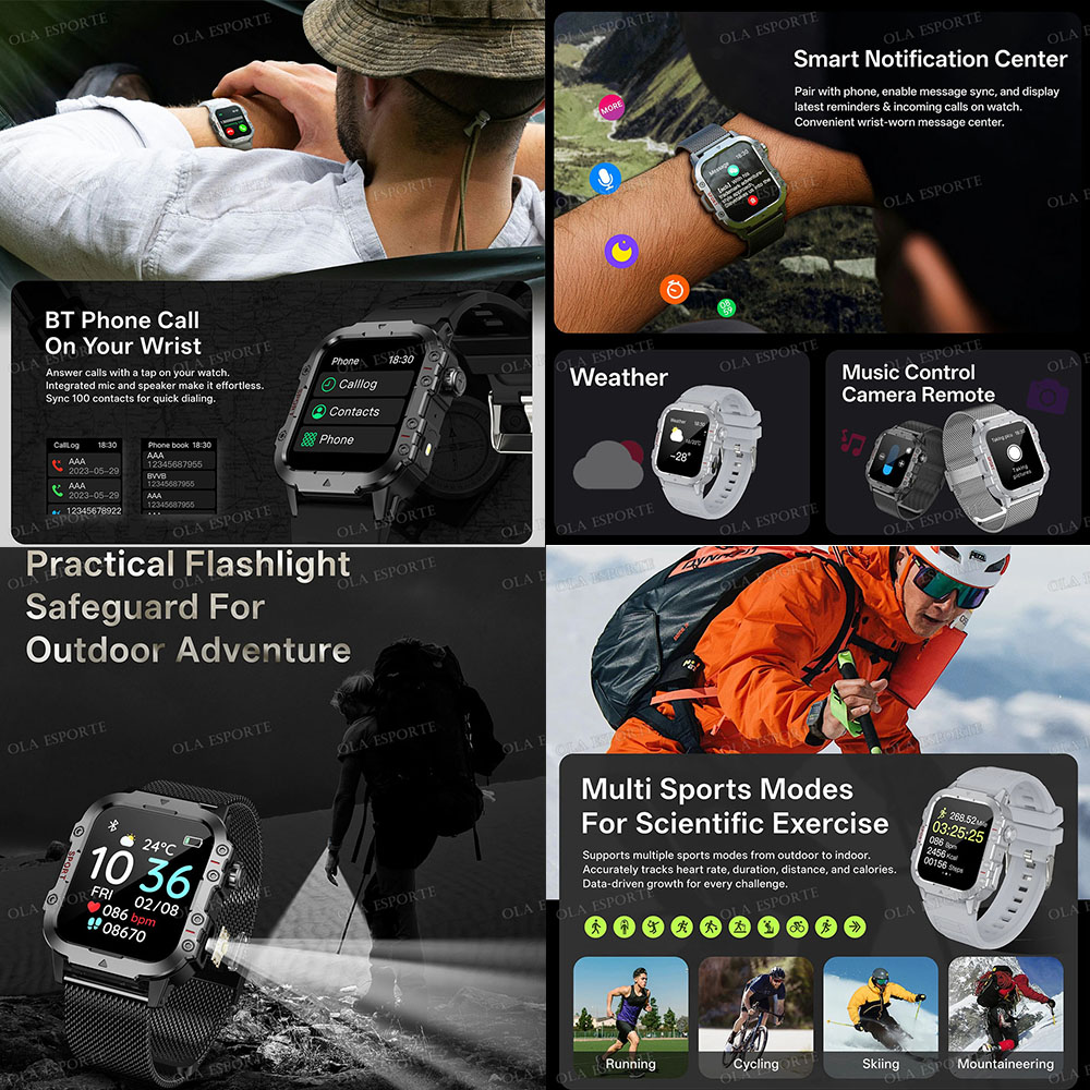 New LED Men Smartwatch Bluetoo - Titanium Sport Watch recension och pris