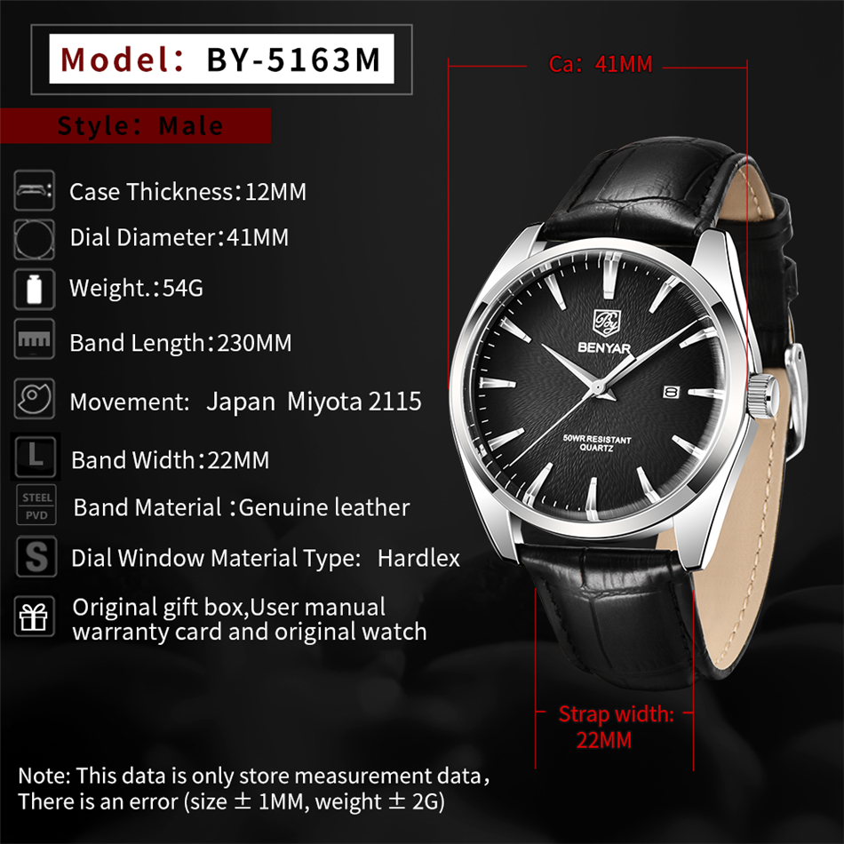 Benyar 5163 Top Brand Luxury M - Luxury Watch Investment recension och pris