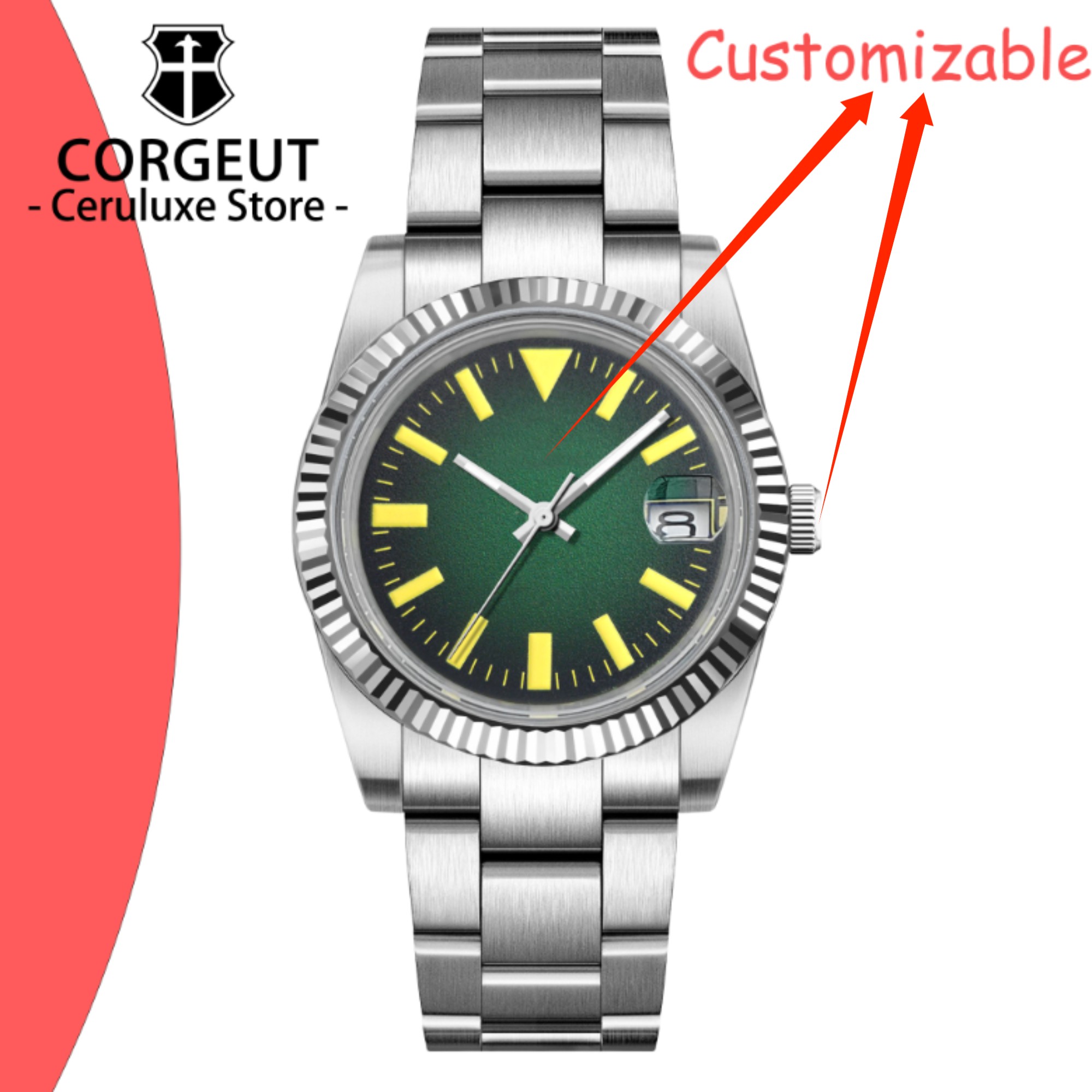 Custom Logo 36/39mm New NH35 A - Luxury Watch Logo recension och pris