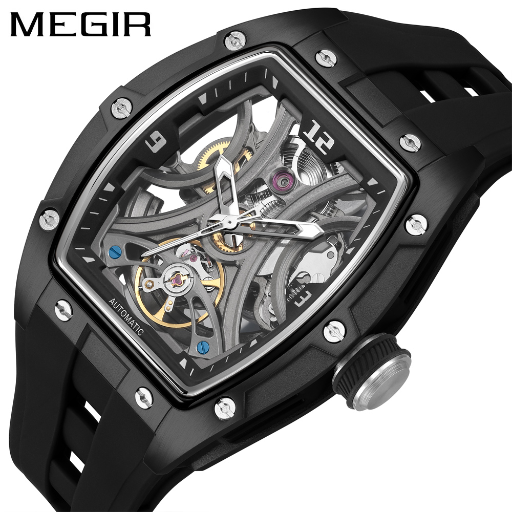 MEGIR 2245 Tonneau Skeleton Au - Automatic Pilot Watch recension och pris