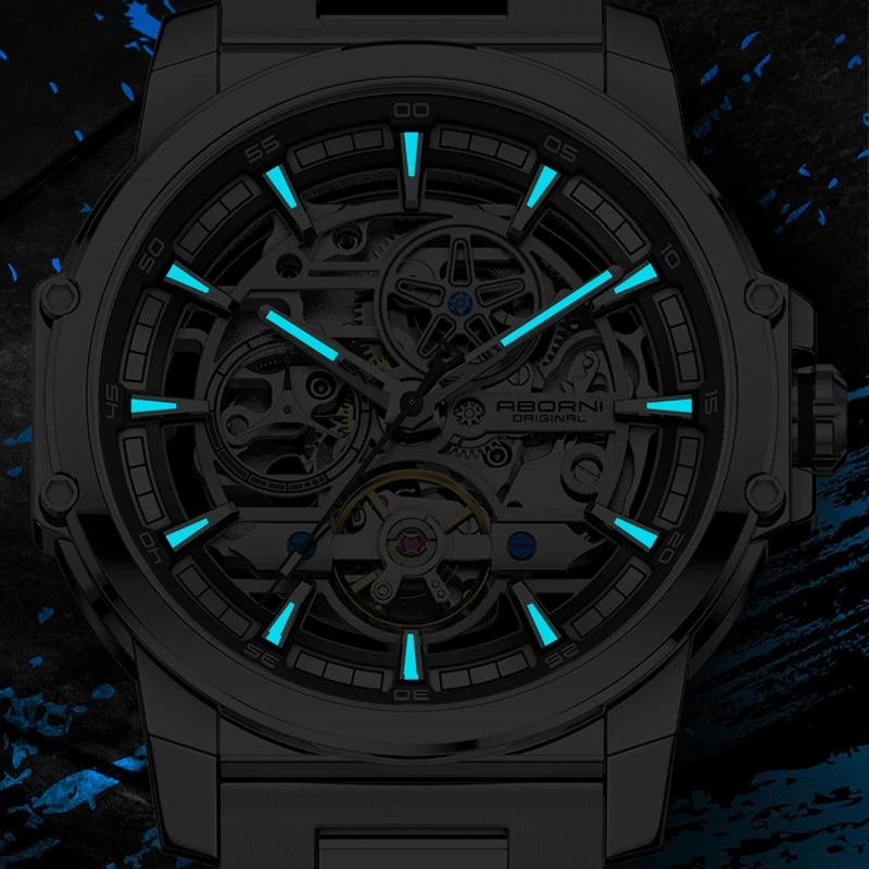 ABORNI 9039 Unique Design Skel - Automatic Pilot Watch recension och pris