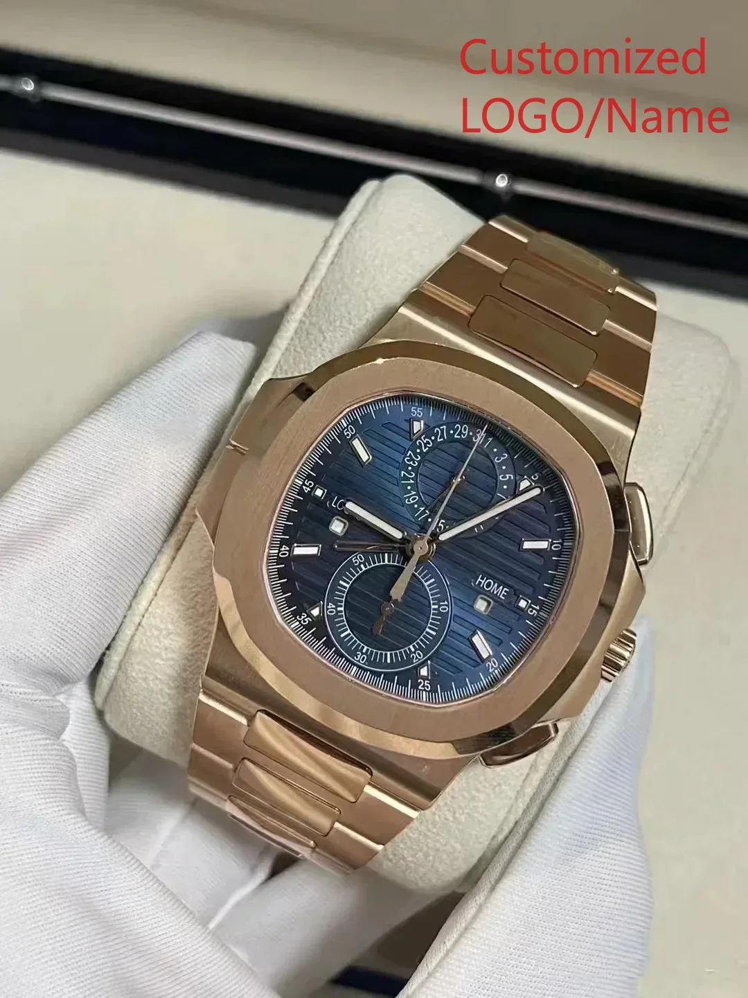 A88 Store  Men Luminous Sapphi - Open Heart Watch recension och pris