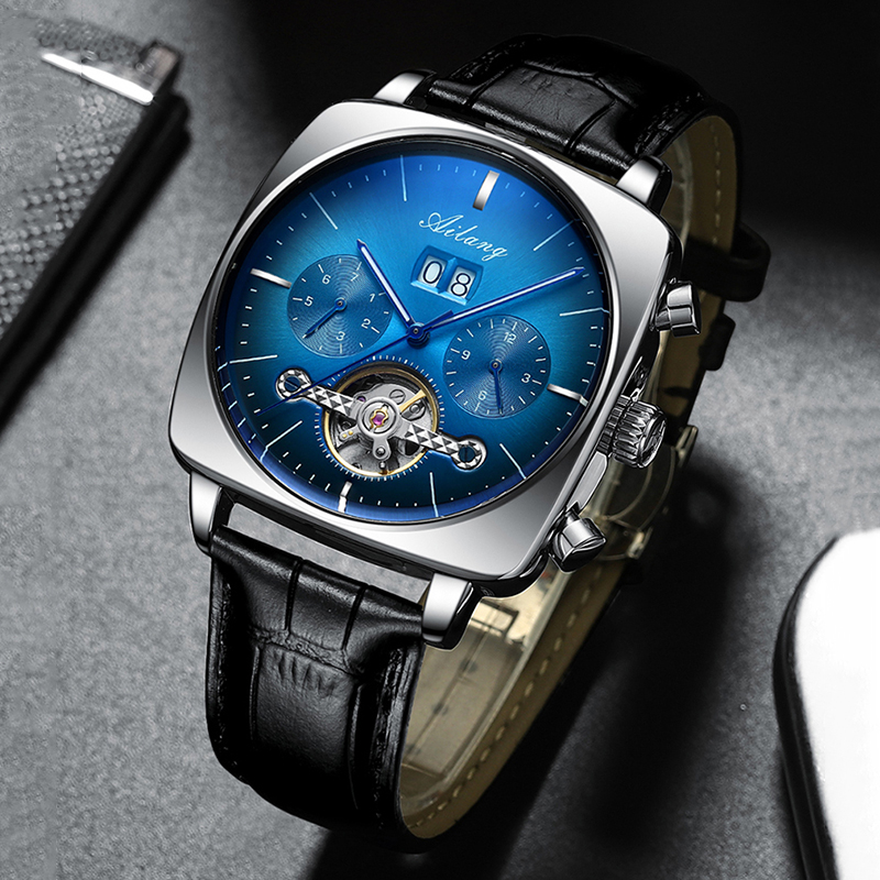 AILANG Famous Brand New Square - Automatic Pilot Watch recension och pris