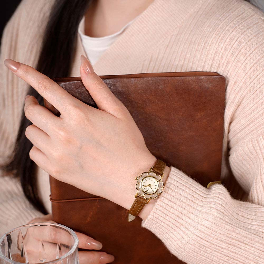 GEDI High-End Retro Floral  Wa - Luxury Watch With Leather Strap recension och pris