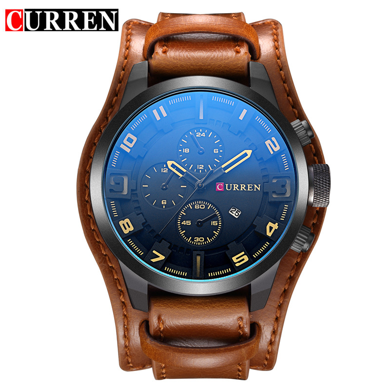 CURREN 8225 Luxury Large Dial  - Luxury Watch Apple recension och pris