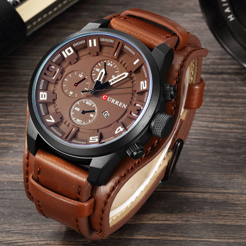 CURREN 8225 Luxury Large Dial  - Luxury Watch Apple recension och pris