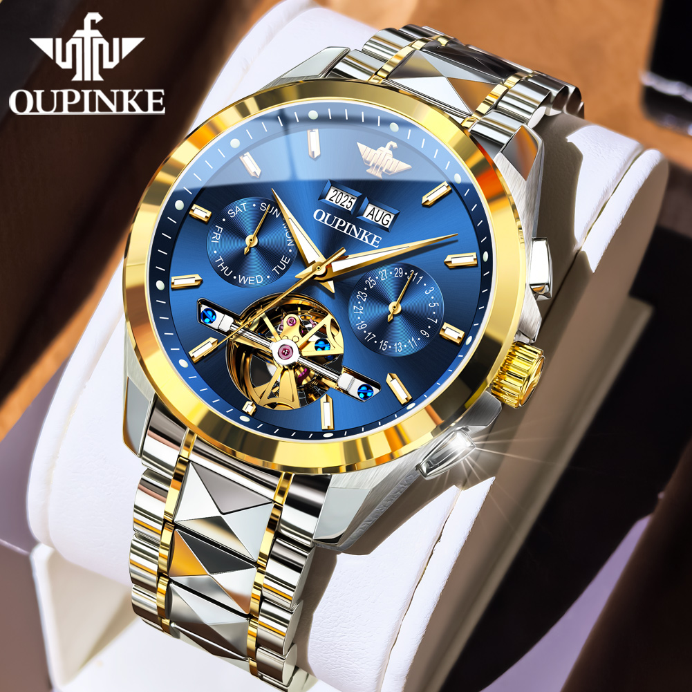 OUPINKE Men's Watches Luxury F - Luxury Watch With Leather Strap recension och pris