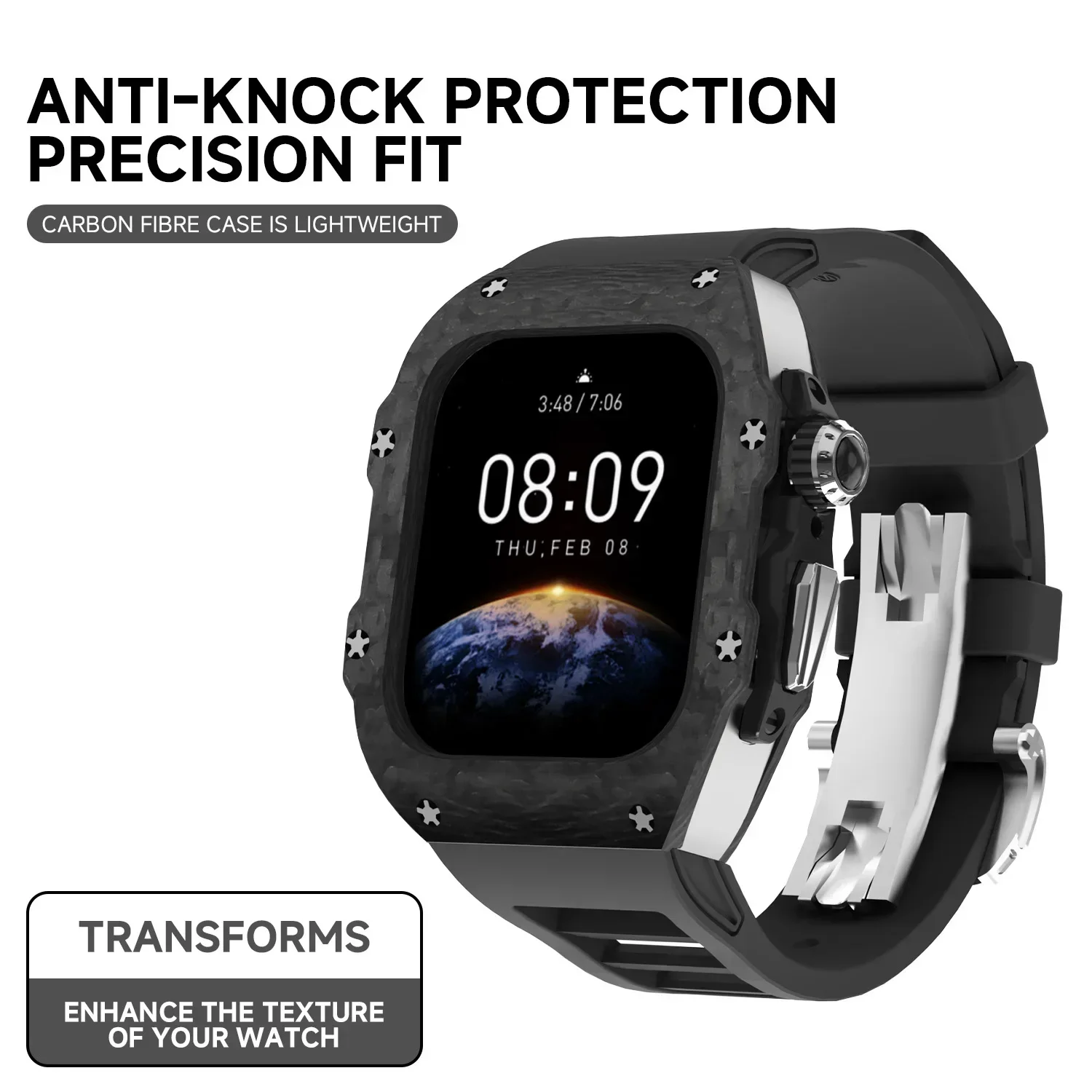 Carbon Fiber Case For Apple Wa - Luxury Watch Apple recension och pris