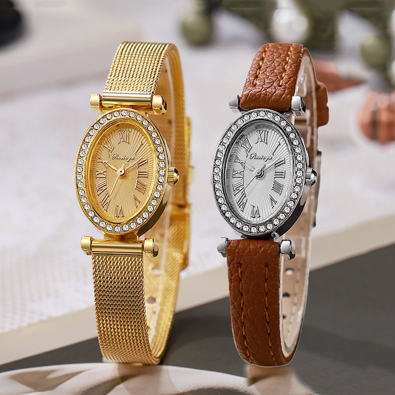 Luxury Watch Women Fashion Ova - Luxury Watch With Leather Strap recension och pris