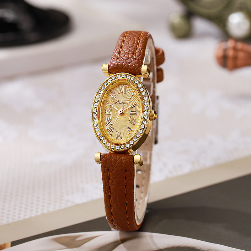 Luxury Watch Women Fashion Ova - Luxury Watch With Leather Strap recension och pris