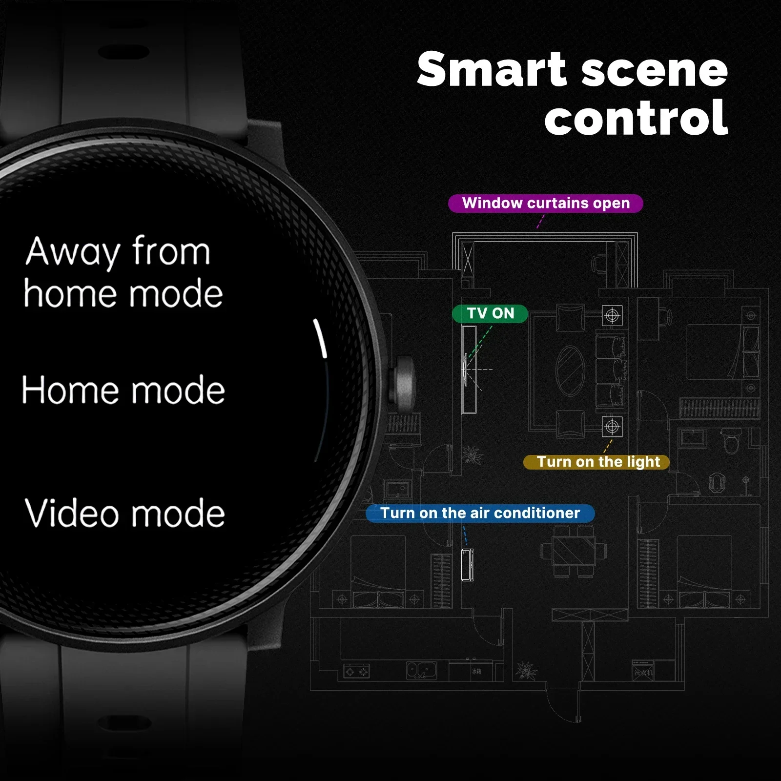 MOES Smart Watch Alexa Built-i - Open Heart Watch recension och pris