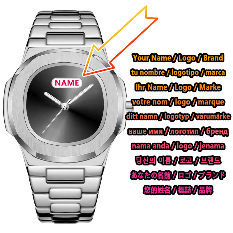 Custom Logo Men's Quartz Watch - Luxury Watch Logo recension och pris