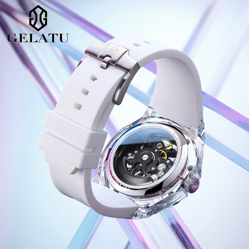 GELATU 8002 Automatic Mechanic - Luxury Watch With Leather Strap recension och pris