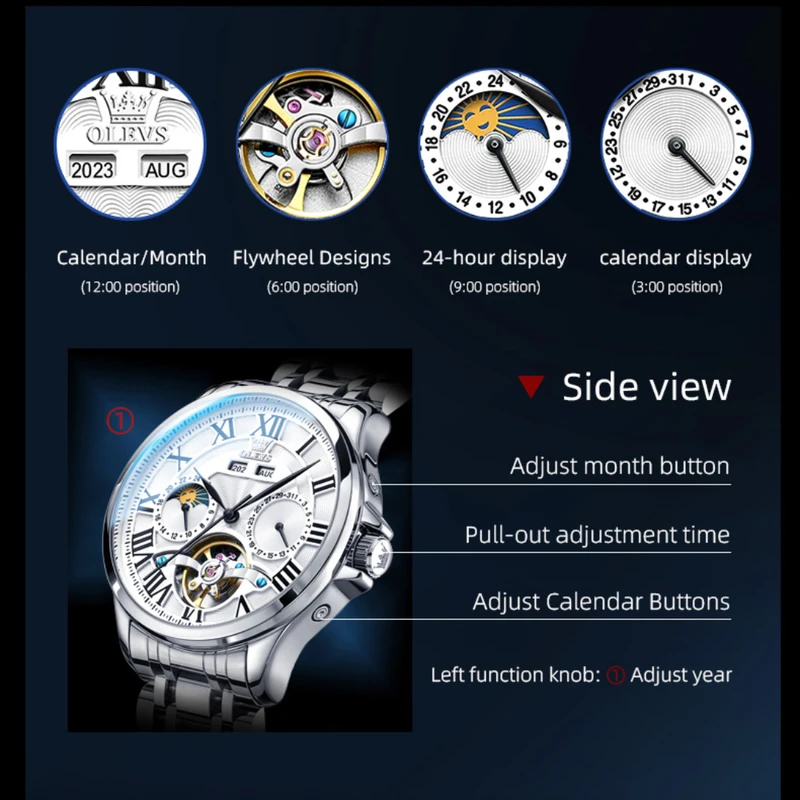 OLEVS 7013 Mechanical Business - Luxury Watch On Sale recension och pris