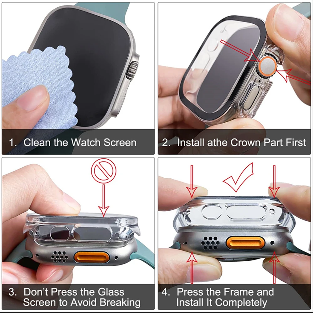 Glass+case For Apple Watch Ult - Luxury Watch Apple recension och pris