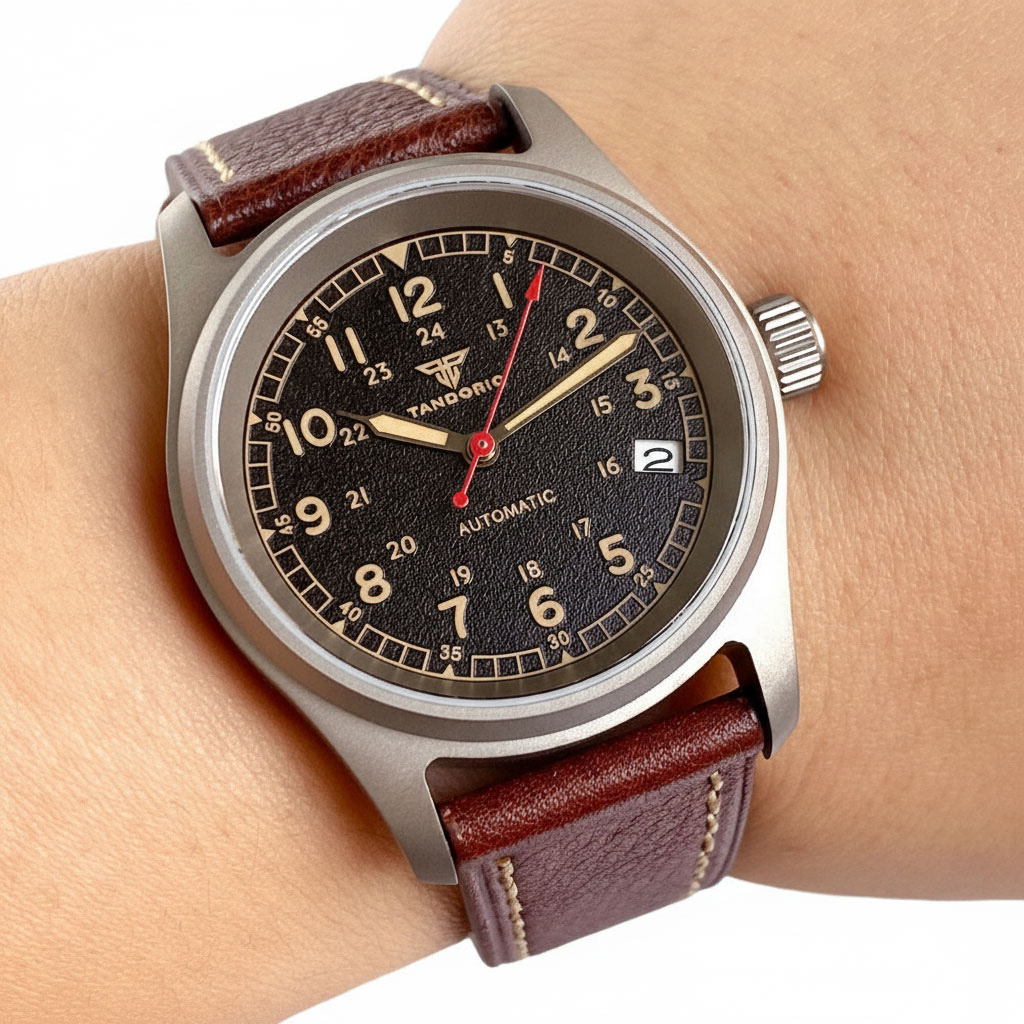 Customized Watch Titanium NH35 - Automatic Pilot Watch recension och pris
